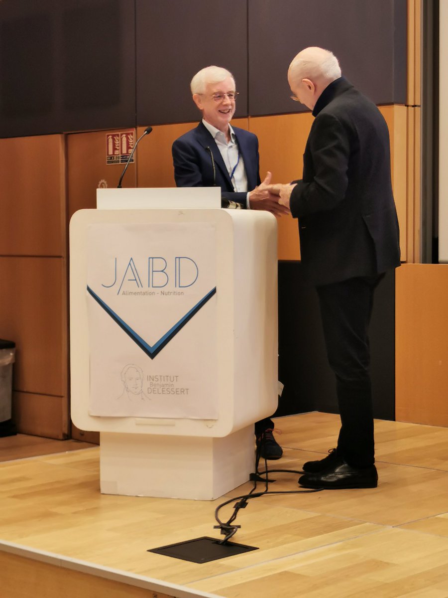 Cultures_sucre's tweet photo. #JABD Remise du Prix Benjamin Delessert à Luc Pénicaud, Directeur du @GIS_IBiSA @Genotoul chez @CNRS.
L'ensemble de ses travaux s'articule autour du thème général de la régulation du métabolisme énergétique et de la masse adipeuse, en relation avec la #nutrition. #JABD2023 https://t.co/buXUgpJOGQ