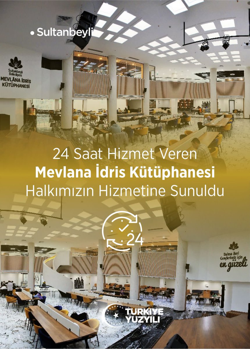 HamdiCKR's tweet photo. Kitapların huzurlu ikliminde 7/24 hizmet veren Mevlâna İdris Kütüphanesi, kitap dostlarını ağırlamaya başladı.

#SultanbeyliHazır https://t.co/qFJd0DrnY4