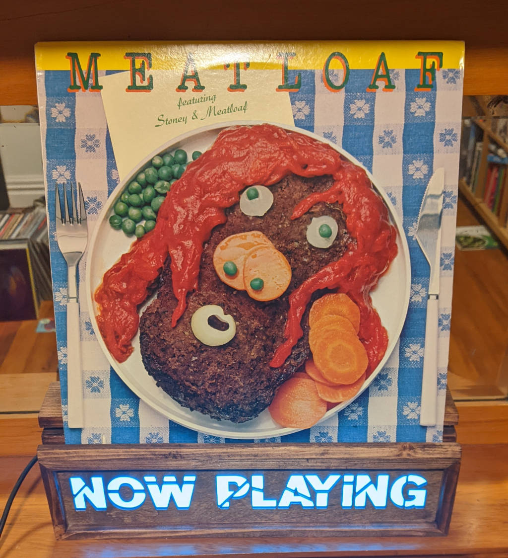 Imagine. Bat Out Of Hell is climbing the charts. You own the rights to an earlier Meat Loaf album, so you repackage and rerelease it to cash in on the big man's success. You can choose any artwork you like, and you go with this.