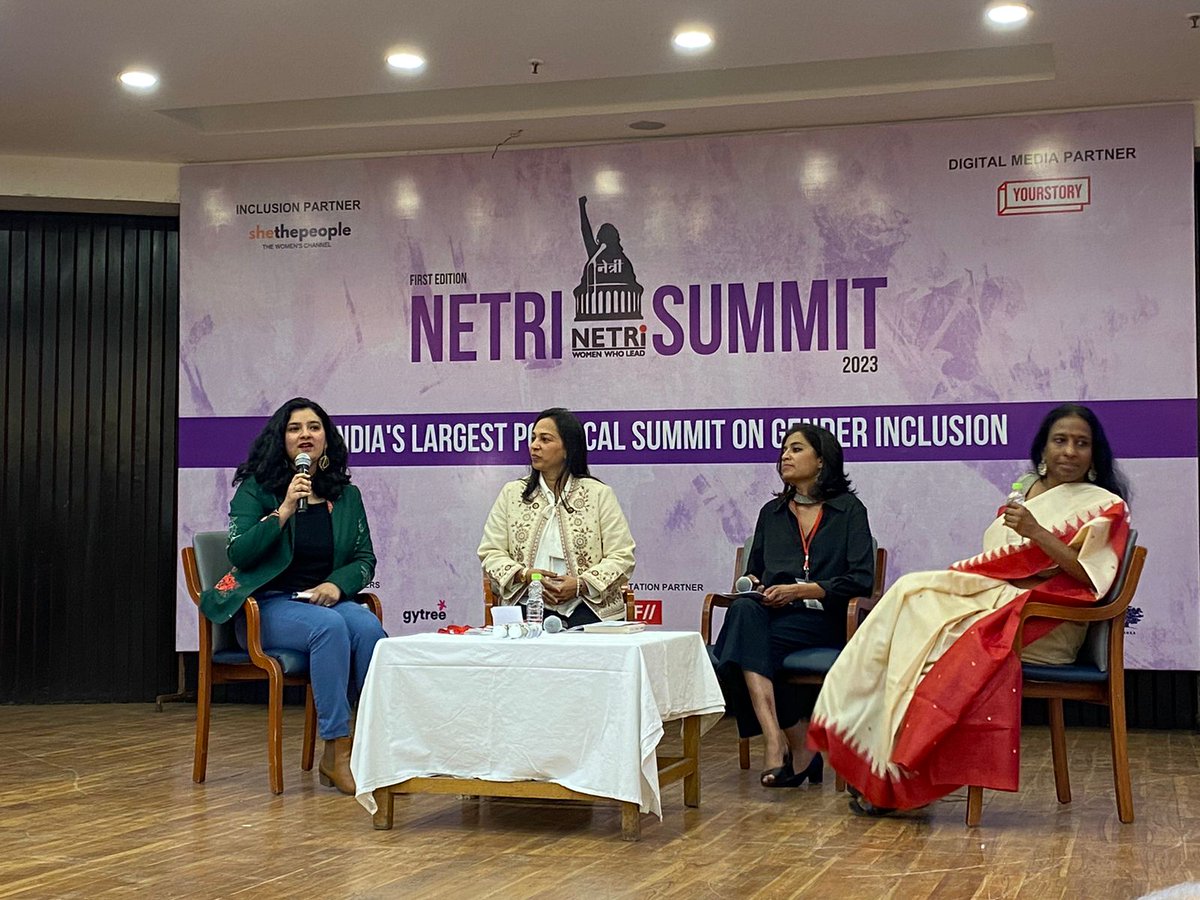 SheThePeople's tweet photo. “Healthcare is one of those central grounds where being female and being political intersects.” - Swarnima Bhattacharya, Chief Product Officer, at Gytree, brings focus on the urgency of prioritizing women’s healthcare at #NetriSummit2023 #SheThePeople
@AskGytree @NetriFoundation https://t.co/ZdwPlgSLxp