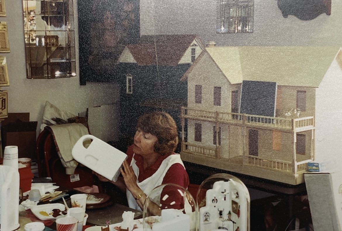 Yvonne Farley was born in the 1920s and while she worked in the medical field, her true love was miniatures. More about Ms. Farley and her life and collection here: bit.ly/3jrscyv