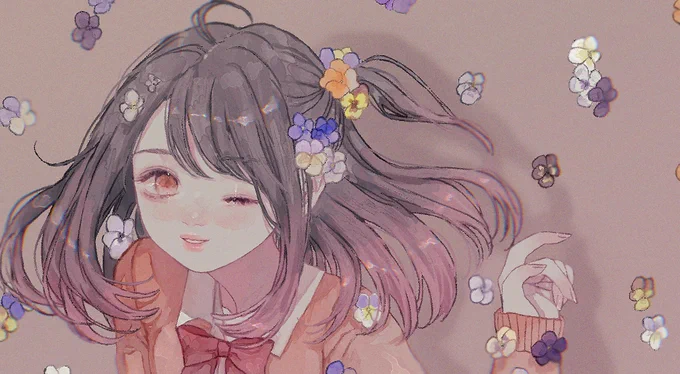 【お知らせ】こちらイラストを担当させていただきました。音楽、声、動画ともにとってもかわいく仕上がってて驚きました!是非聴いてみてください〜この度はご依頼いただきありがとうございました。  