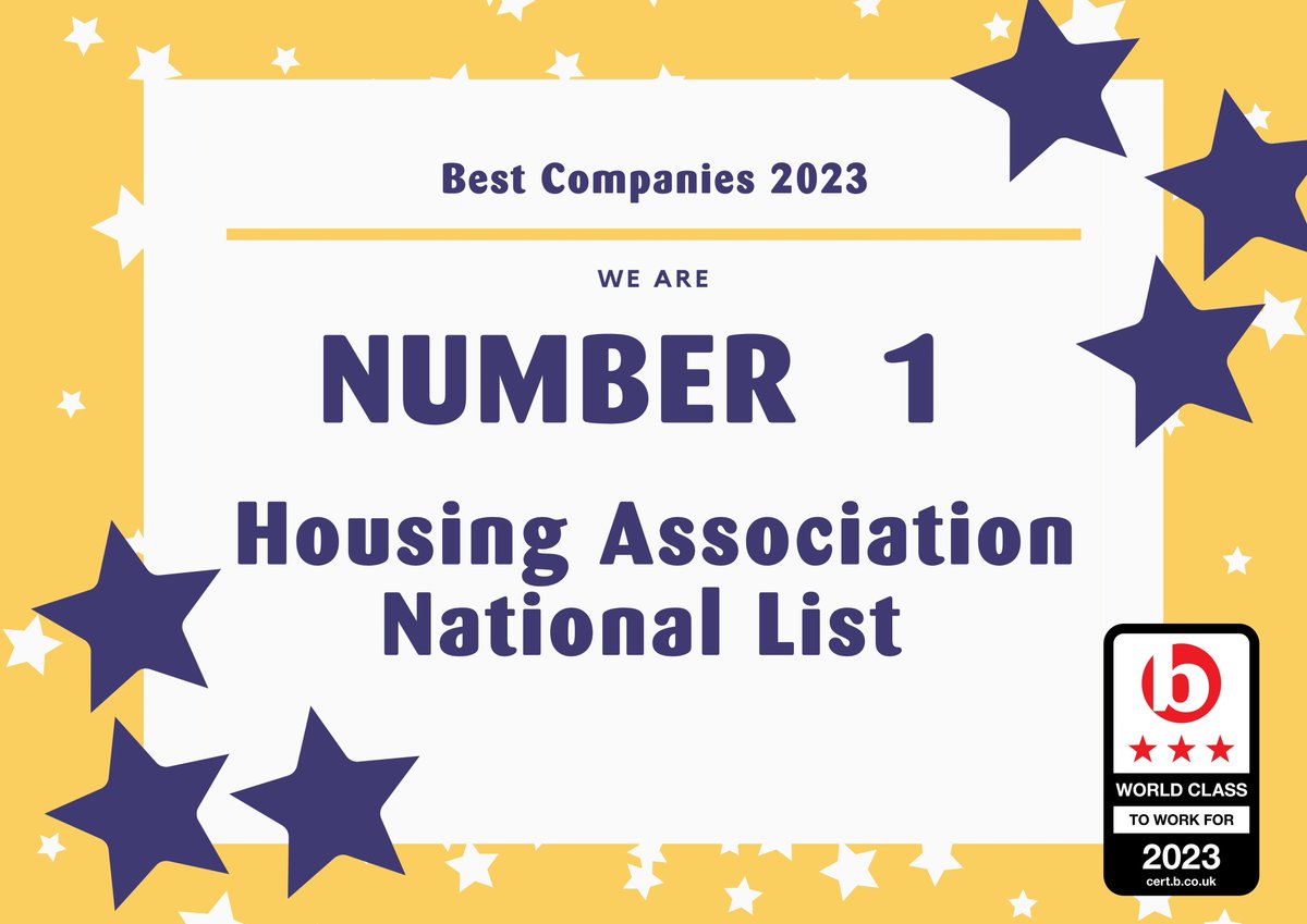 weavervale's tweet photo. WOW! Our 14th year and 3rd consecutive 3 star rating and to top it off today - we're number 1! @bestcompanies  what a fantastic friday feeling 😃  

#bestcompanies #colleagueengagement #ukhousing https://t.co/hREuuXQpr3