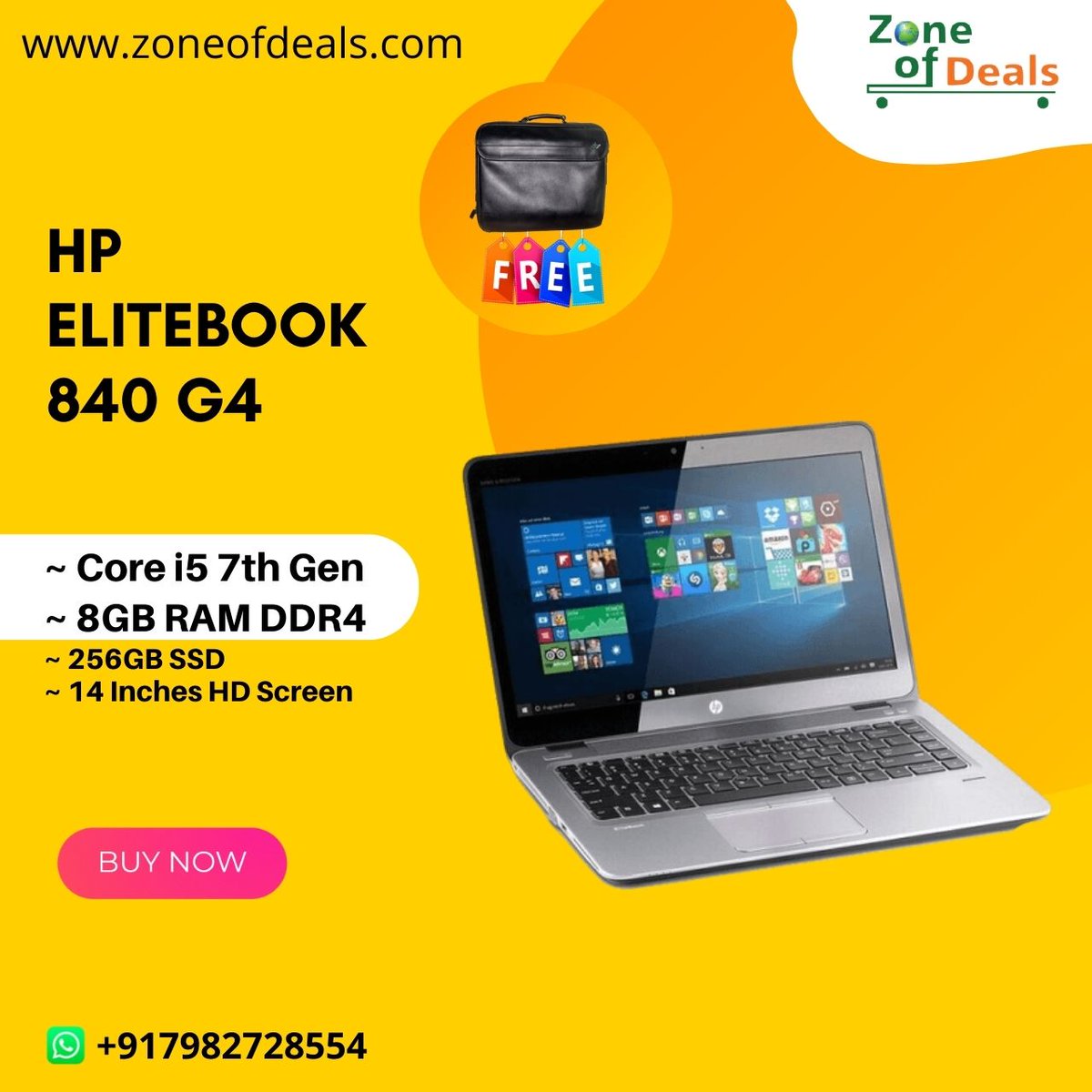 HP EliteBook 840 G4 8GB - 256GB Refurbished Laptop - Excellent New Condition. 
COD Also Available.
Safe Shipping Through Reputed Courier Services.
#refurbishedlaptops #laptopsforstudents #delllaptops #corei7 #workstations #laptopsunder30000 #graphicscards #dellprecision #dell