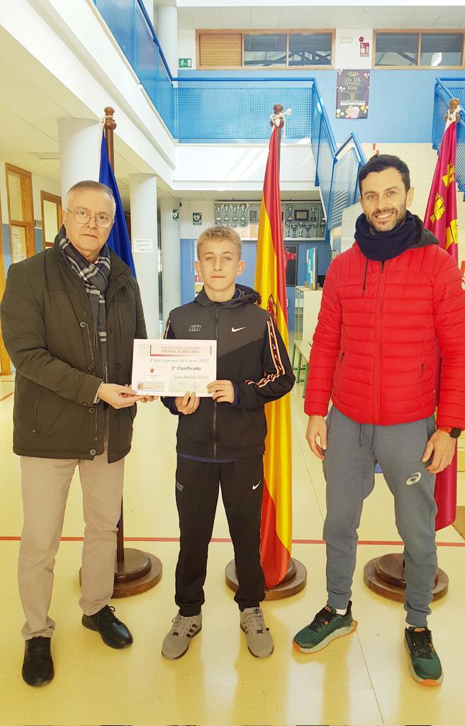 IESOALMENARA's tweet photo. Nuestro alumno de 1°B Juan Bastida Pérez se clasificó como tercero en el Campeonato Regional de Cross celebrado el pasado miércoles en #Lorca. ¡Enhorabuena Juan! 👏👏💪💪💪 https://t.co/IX22jI7rMy