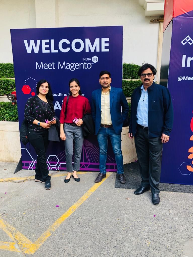 SunArc_tech's tweet photo. Meet Magento India 2023 #mm23in
Our wonderful team attended the #MeetMagento India event and presented the panel discussion on 'The power of Magento Opensource in Agritech' Topic.
Special thanks to #wagento and #evrig to organizing such an amazing meet in India.
#magentomeetIN https://t.co/p9mXPpNY2C