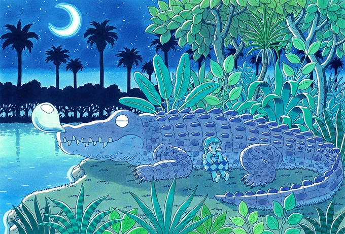 「ワニ絵本3人原画展」明日からです  
