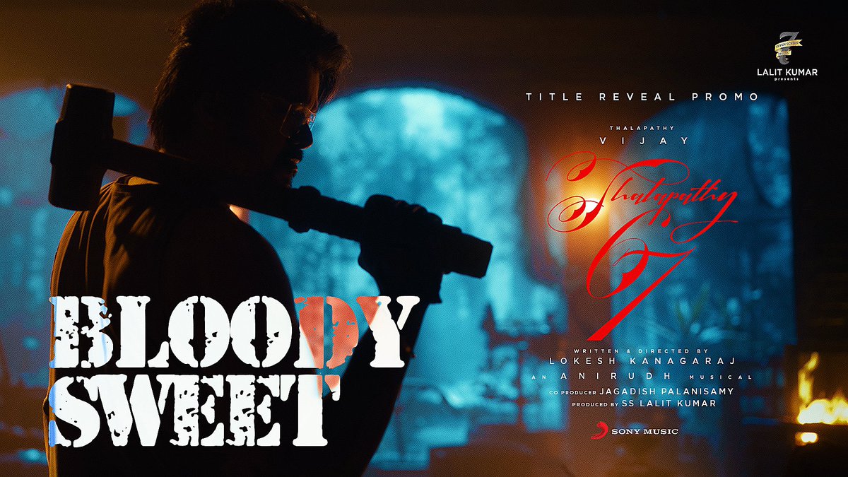 Karthikravivarm's tweet photo. And here he comes! 🔥💣

#LEO is here to strike unabashedly! ❤️‍🔥

It truly is #BloodySweet! 💥

➡️ https://t.co/lSDcDdCNov…

#Thalapathy @actorvijay Sir @7screenstudio @Dir_Lokesh @anirudhofficial @Jagadishbliss @sonymusicindia

#Thalapathy67TitleReveal #Thalapathy67 https://t.co/6yTYCjCb06
