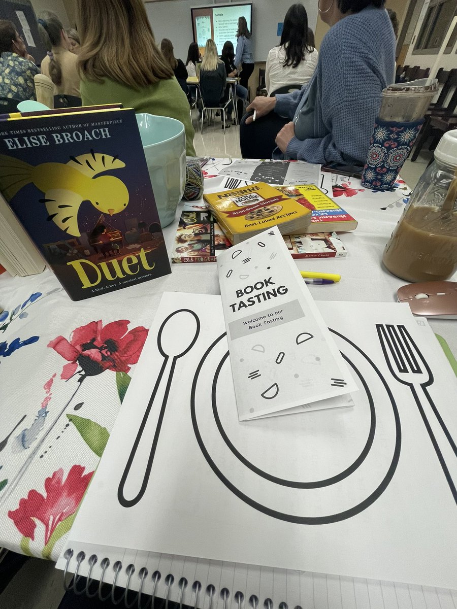 learnwithlil's tweet photo. Spent yesterday collaborating with some amazing media specialists! Not to mention free books 🤩 Plug to @KellyLibrary for a yummy book tasting! #ocpsreads #savethelibrary #handsoffmylibrary #ilovemyjob https://t.co/lLnFxyZTK5