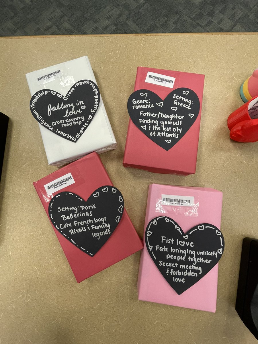 learnwithlil's tweet photo. Can’t wait to debut our #blinddatewithabook to our students on Monday! My goal is to bring our average circulations from 70 to 100 in February! #ocpsreads #saveourlibrary https://t.co/Mh5K26ykcw