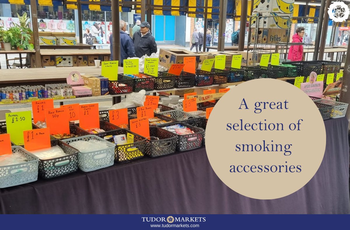 DudleyTCMarket's tweet photo. A great selection of smoking accessories are available at the market. 

#DudleyMarket #SupportDudley #OpenAirMarket #ShopLocal #ShopSmall #Community https://t.co/ppUMB06z63