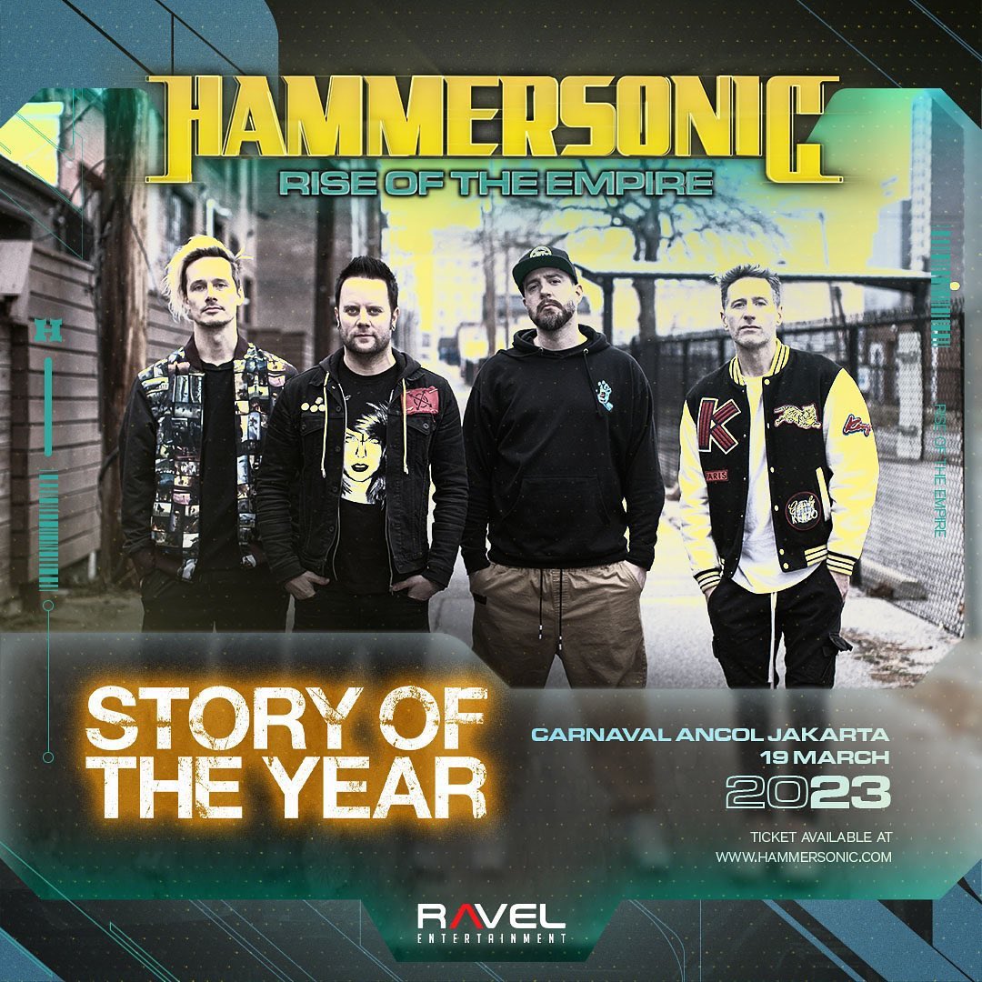XtremeMerch's tweet photo. Story Of The Year akan tampil di Hammersonic 2023 🤘🏿🗿 https://t.co/bby625K3rU
