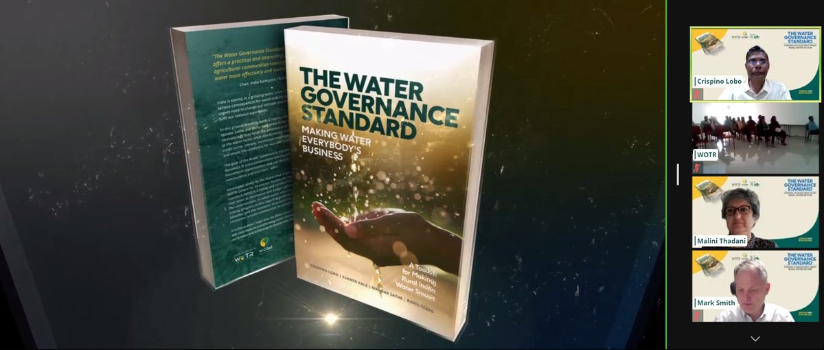 Moderated a panel discussion packed with new perspectives on Water-smart Rural India on the launch of the Water Governance Standard published by @WOTRIndia Check the link to download ⏩ wotr.org/wgs
#India #WaterGovernance #WaterManagement
@IWMI_India