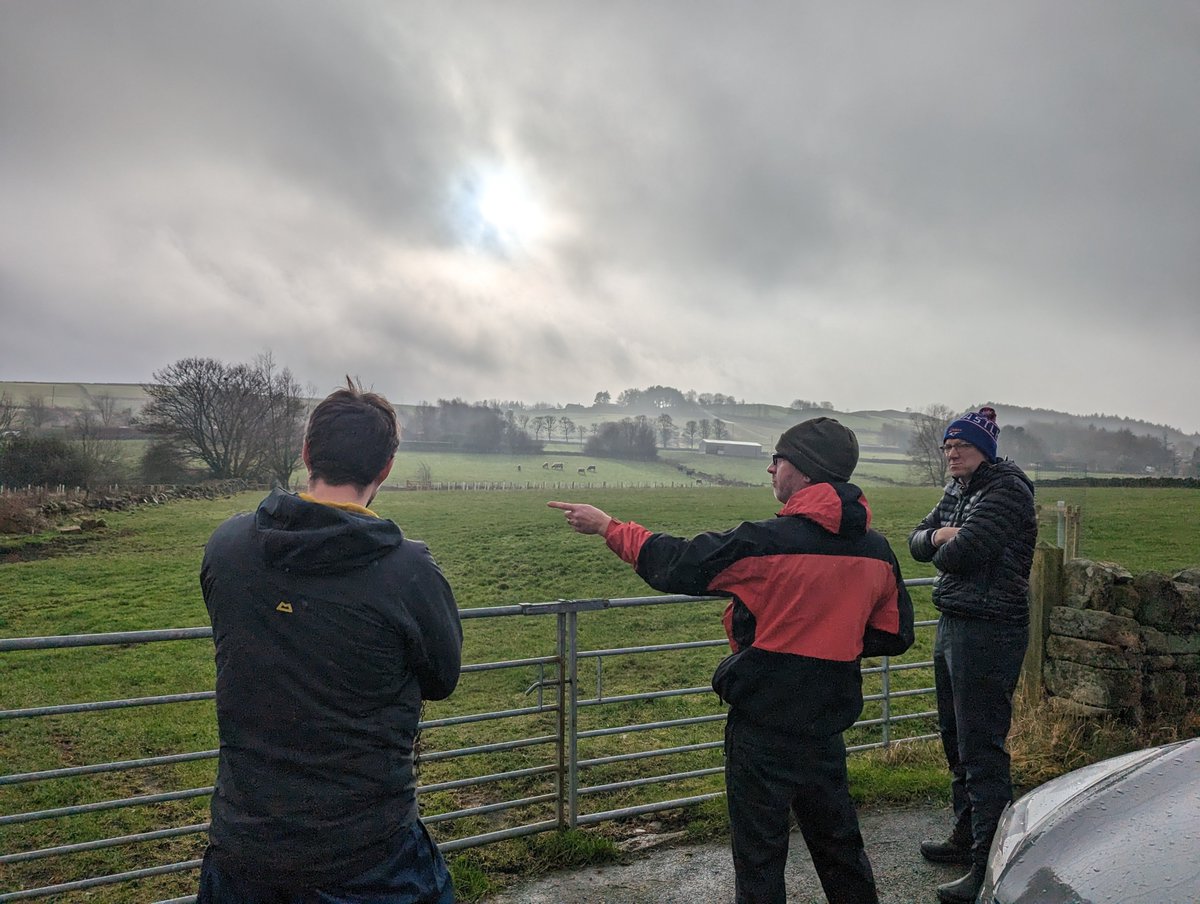 Great to be out on site last week with partners from the @South_Pennines project, discussing the future of Nature's Holme. It was brilliant meeting the people from the local community whose passion for their local landscape was the driving force for this inspirational scheme.