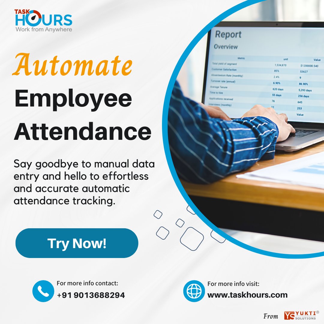 task_hours's tweet image. Employee Attendance tracking just got a whole lot easier!
.
Get your free trial: bit.ly/3XcC1Pr
.
.
#attendance #employeeengagement #Productivity #technology