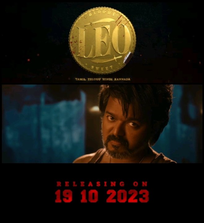 #ThalapathyVijay's Upcoming Film #LEO Releasing In Tamil, #Kannada, Telugu & Hindi On October 19th In Cinemas Title Reveal Promo:youtu.be/qN3wfuPYTI4 An Anirudh Musical Written & Directed By Lokesh Kanagaraj #KannadaDubbed