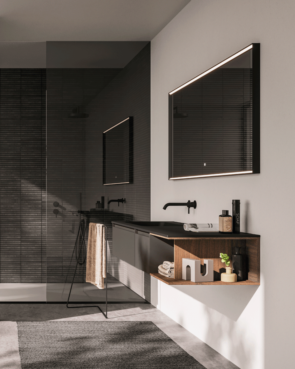 Infinite #modularsolutions thanks to the renewed modularity and countless #finishes available, both for the furnishings and the #washbasins.

Get conquered by Way's rigorous lines: berlonibagno.com/portfolio/way/