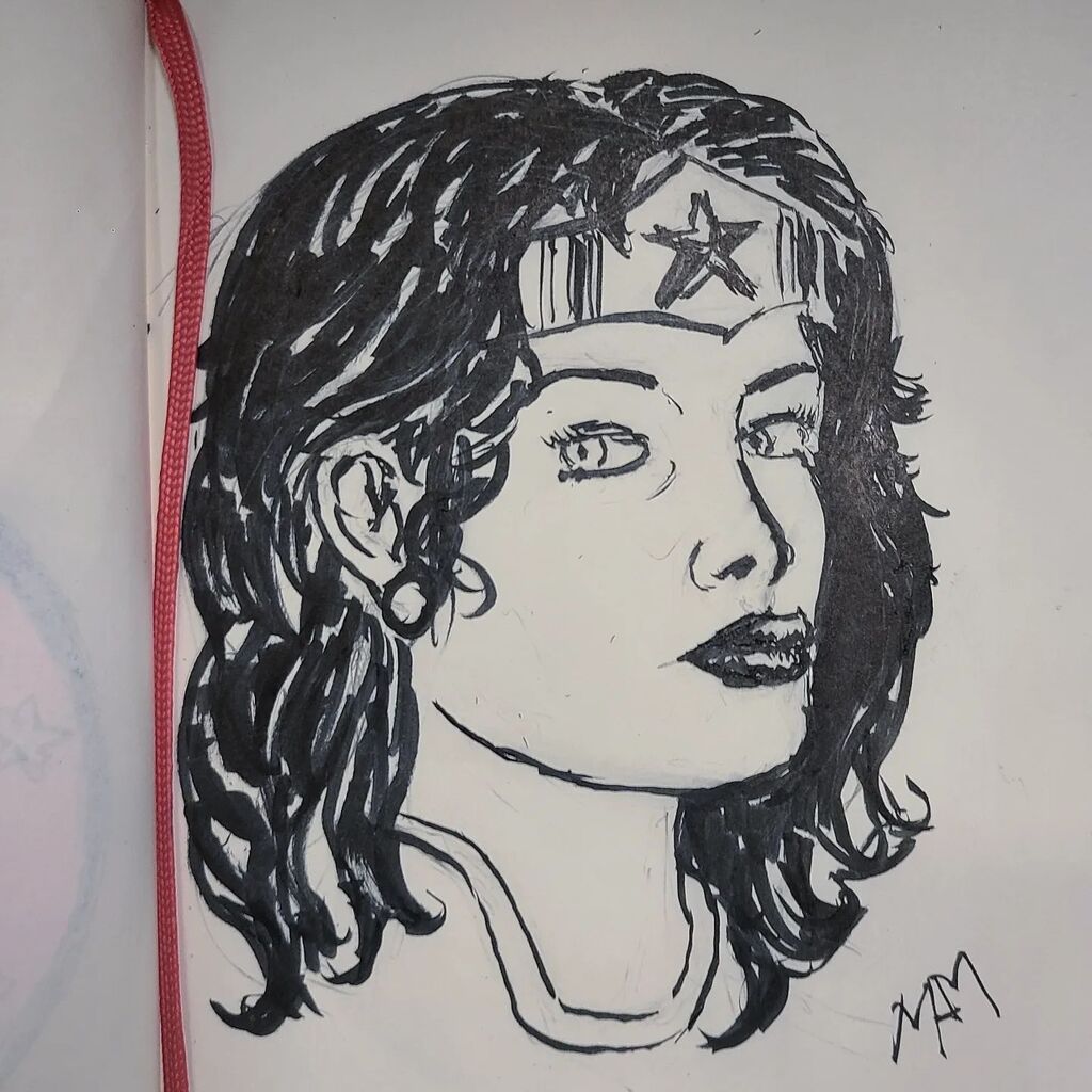 Yvonne Craig as Wonder Woman 

#sketchbook #inkeddrawing #brushpen #yvonnecraig #wonderwoman #dccomics instagr.am/p/CoMo4cAuAip/