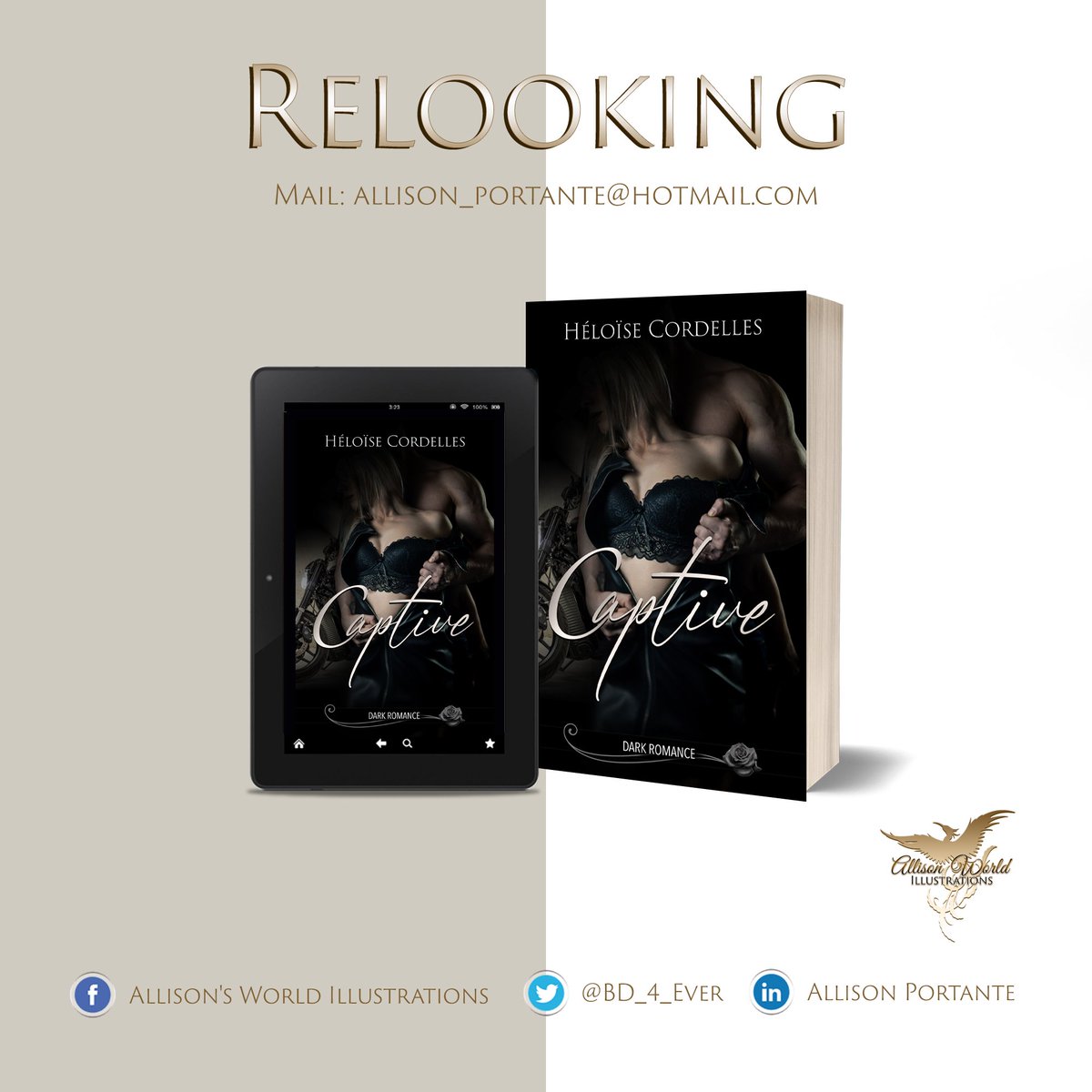 BD_4_Ever's tweet image. #NouvelleCréation #Refonte #Relooking 

Captive de Héloïse Cordelles est disponible en Ebook sur Amazon. Un grand merci pour sa confiance 

Lien &amp;gt;&amp;gt; amazon.fr/Captive-Héloïs…