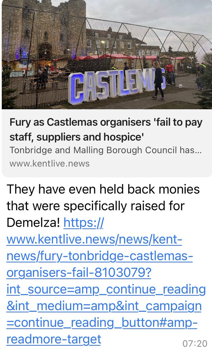 Knowing people that have worked for <a href="/olivertourle/">Oliver Tourle</a> &amp; <a href="/hannahrotchell/">Hannah Rotchell</a> in past at Night at The Musicals Tonbridge and Castlemas Tonbridge this is disgusting. <a href="/kirstieskiv/">Kirstie Skivington</a> is still out of pocket. This is not the first time they have done this if you look into them on companies house.