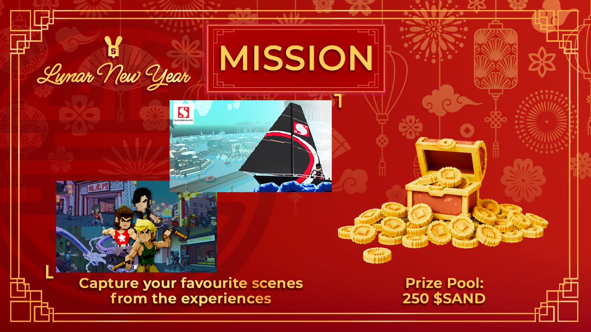 TheSandboxCH's tweet photo. @Indexgamehk #LunarNewYearTSB Giveaway🧧

🔷Follow @TheSandboxCH,@Indexgamehk
🔷👍+RT+tag 3 fds
🔷📸ur fav scenes from "Sun Hung Kai &amp; Co: Nonstop Sailing"&amp;"nspace WMCC | Greater China Park"
🔷Submit:https://t.co/W2ST2ViiEK

🎁10x25 $SAND
📅2Feb, 23:59(UTC+8)

Join NOW:https://t.co/R7YUjFsCQK https://t.co/iERj3KLTEy