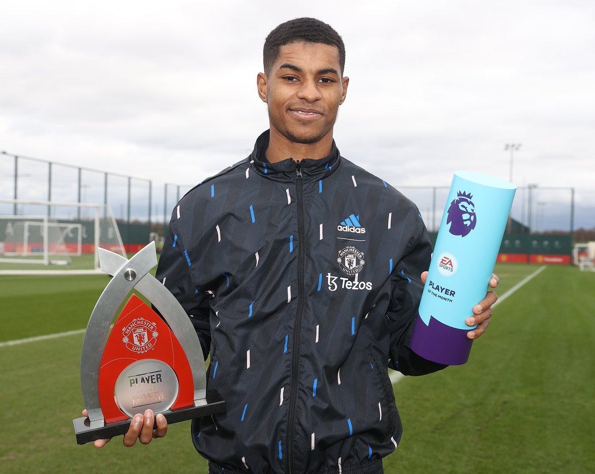 The last month couldn't have gone better for me. On a personal note, it's the first time I've won these awards together and hopefully not the last. Thank you to my teammates, the coaches, my family and the fans for helping me to win these awards. 🔴 #PremierLeague #ManUnited