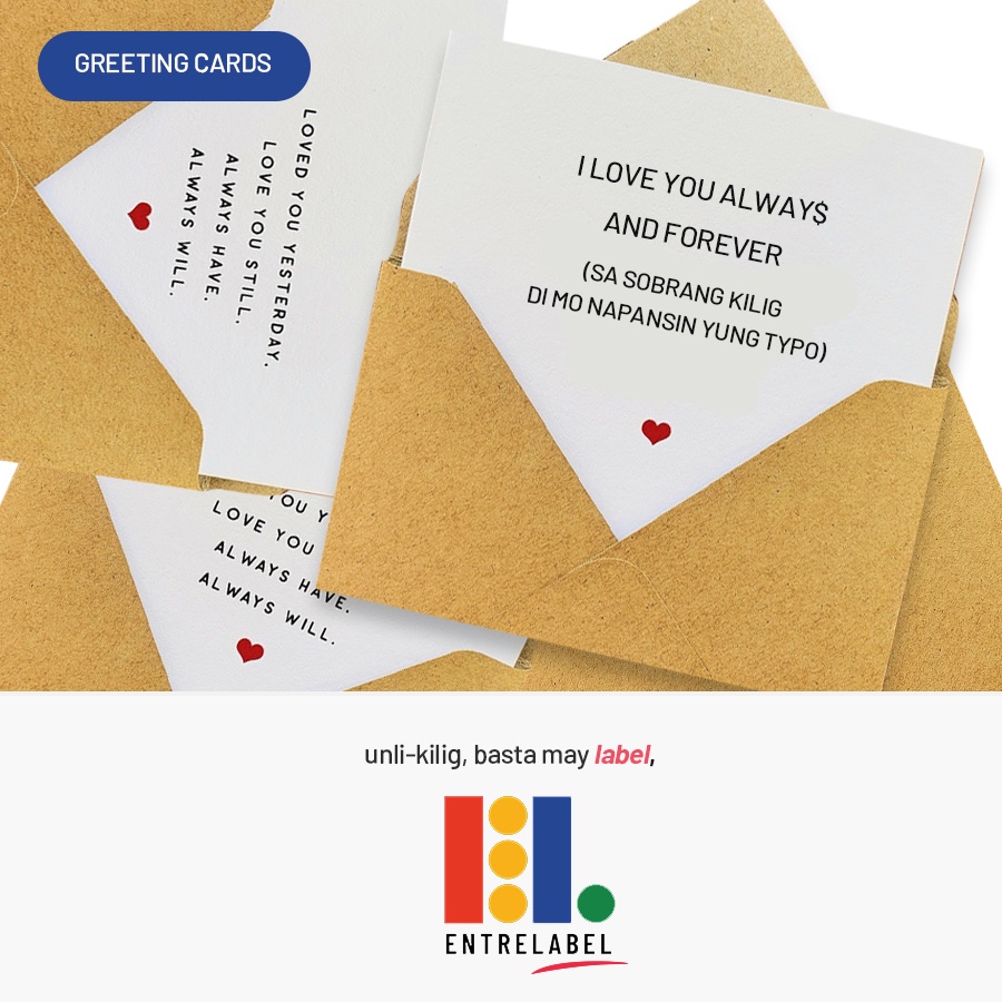 EntreLabel's tweet photo. Wishing you all the love in the world this Valentine's Day, lalo na sa wala pang label dyan! 😉

Shop now online at https://t.co/Qp5Ff38W2z! #MakeYourMark

#customstickers #labels #stickers #clearsticker #customshirts #tshirtprinting #vinylstickers #valentines #love #giftideas https://t.co/YOilgKi6PC