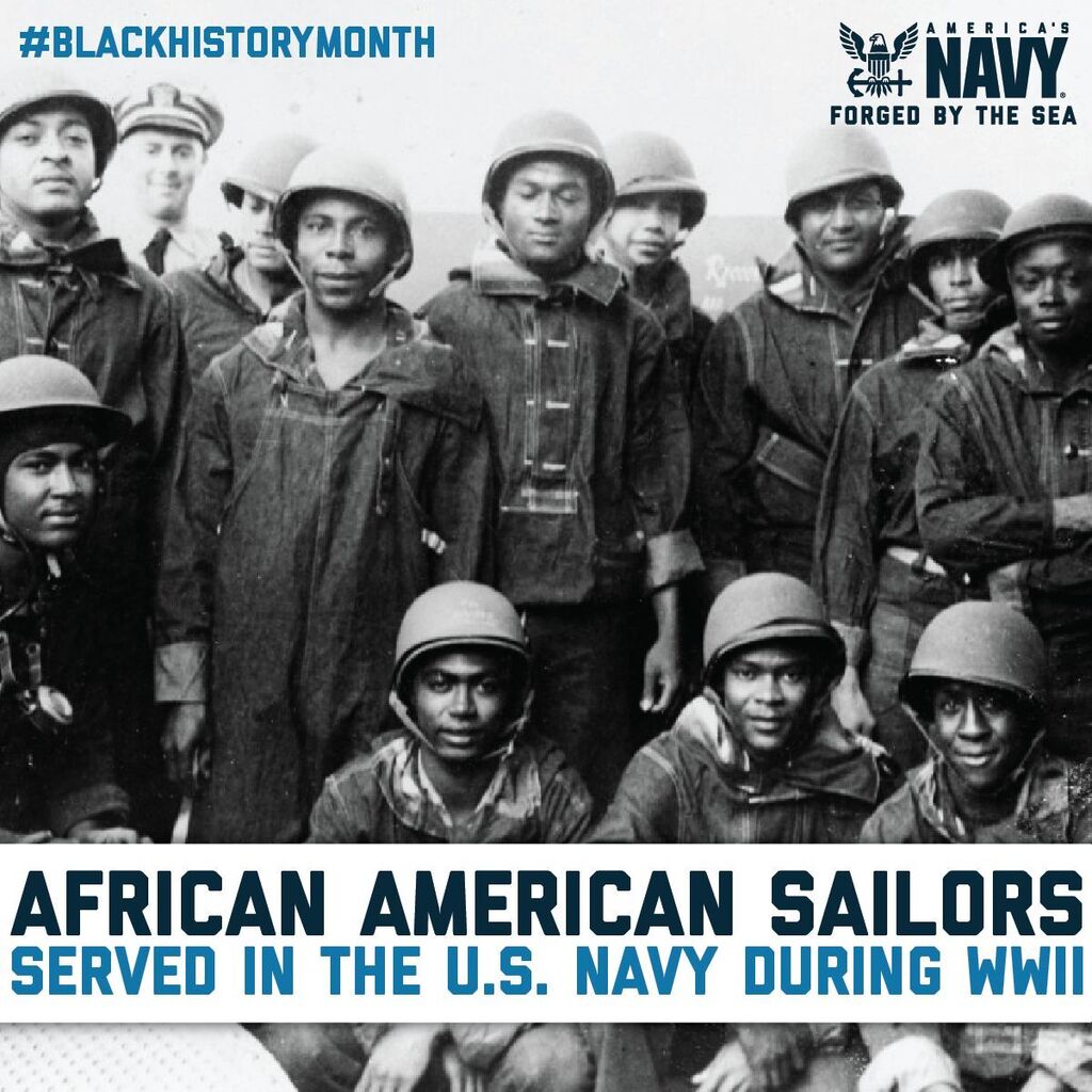 Did you know that the U.S. Navy was integrated during World War II? Despite facing segregation and discrimination, African American sailors served with distinction and made valuable contributions to the war effort. 

#BlackHistoryMonth #NavyHistory instagr.am/p/CoMqHSZtrb6/