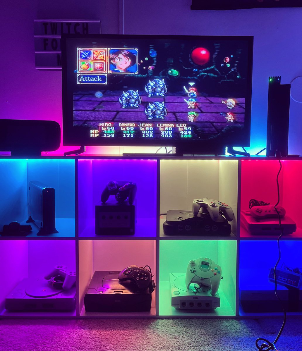 DeeGeeGames2009's tweet image. New setup was well worth it! Have you played Lunar 2 Eternal Blue? #lunar2eternalblue #ps1 #jprg #gameroom #gaming