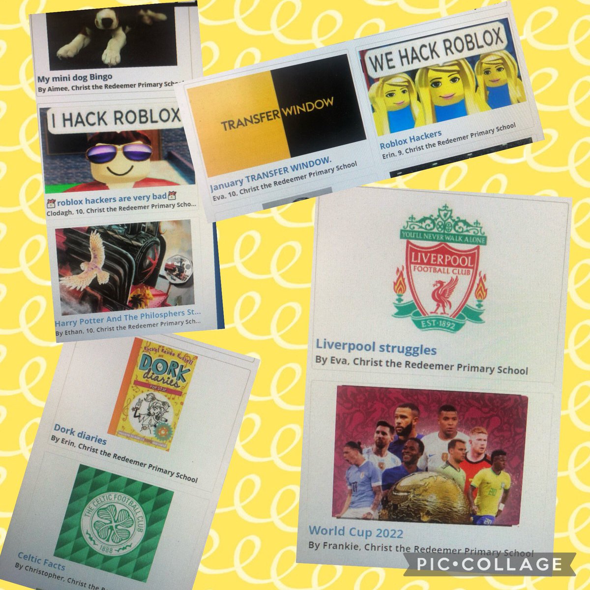 A snapshot of just a few articles that have been published to <a href="/C2kNewsdesk/">David Huntley</a> this week from Mr Bunting’s P6s. 

They have loved playing the role of journalists writing ✍️ on topics that are going on in the world 🌎 today! 

#writingforpleasure