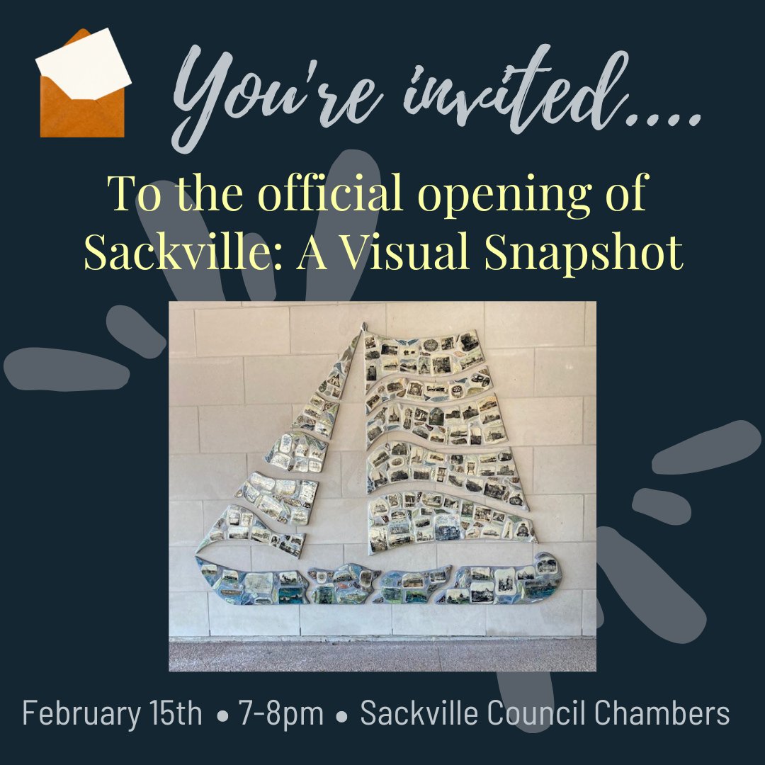 Residents are invited to the official opening of Sackville: A Visual Snapshot on February 15 from 7-8pm in the Sackville Council Chambers. Join us for a presentation from the artist and the Tantramar Heritage Trust.