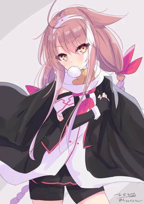 「ふー、寒い時は肉まんがうまいねぇー」江風#艦これ版深夜の真剣お絵描き60分一本勝負#艦これ版真剣お絵描き60分一本勝負_20230202 