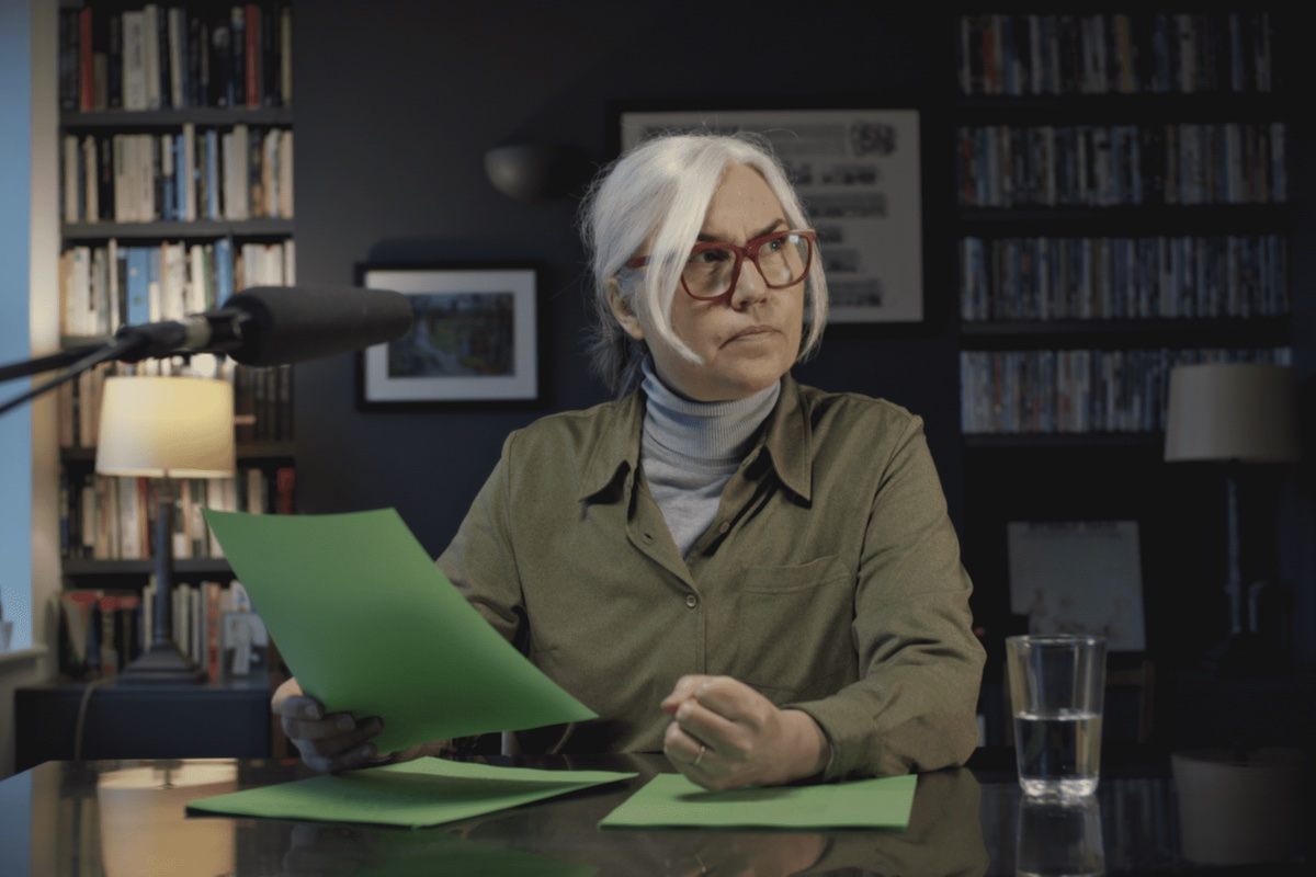 Screendaily's tweet photo. 'The Future Tense' Dublin Review: "A fascinating, intellectually agile work that manages to be both intensely personal while also relevant to anyone who has ever questioned whether they really know their home country" says @wendyide #diff2023 https://t.co/Rsl6w1flPR https://t.co/kcXBq1AlvF