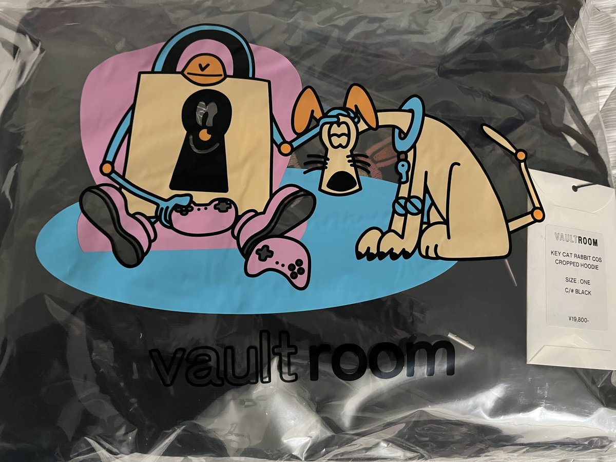 2022発売 vaultroom KEY CAT RABBIT COS CREWNECK 黒L - 通販 - www