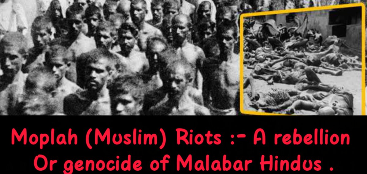 #Thread Moplah was no rebellion or revolution, it's a planned movement to kill and convert the Hindus of Malabar . Gandhi shockingly never condemned the artrocites on Hindus.

#Genocide #Gandhi #indianhistory #GandhiGodseEkYudh #darktruth #HindusUnderAttack #Hindus