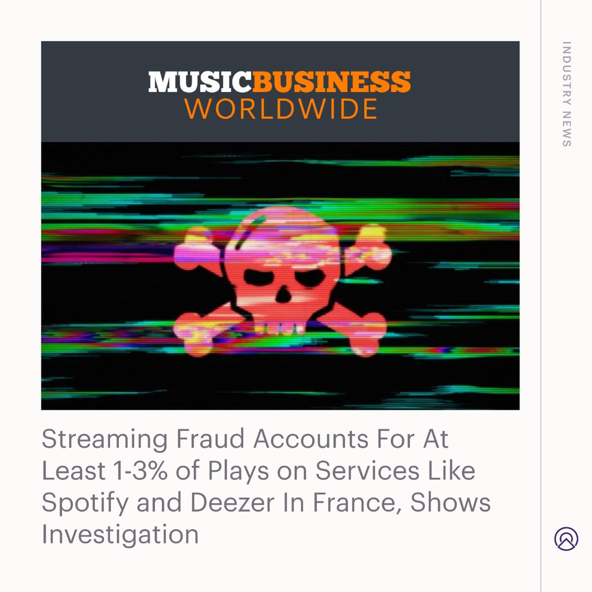 asliceofficial's tweet image. Music Industry News: "Streaming Fraud Accounts For At Least 1-3% of Plays on Services Like Spotify and Deezer In France, Shows Investigation" (#MurrayStassen for #musicbusinessworldwide)
