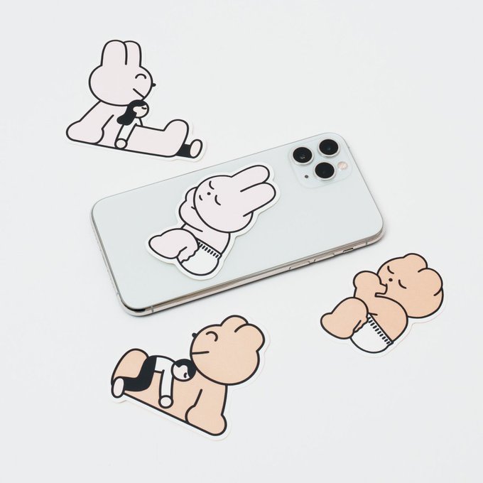 赤ちゃんうさくまのステッカー、メモボックス、アクキー、ミニタオルを立川ルミネPOPUPで再販します!新しい絵柄もありますきて!2/8〜14まで!似顔絵イベントもあります! 