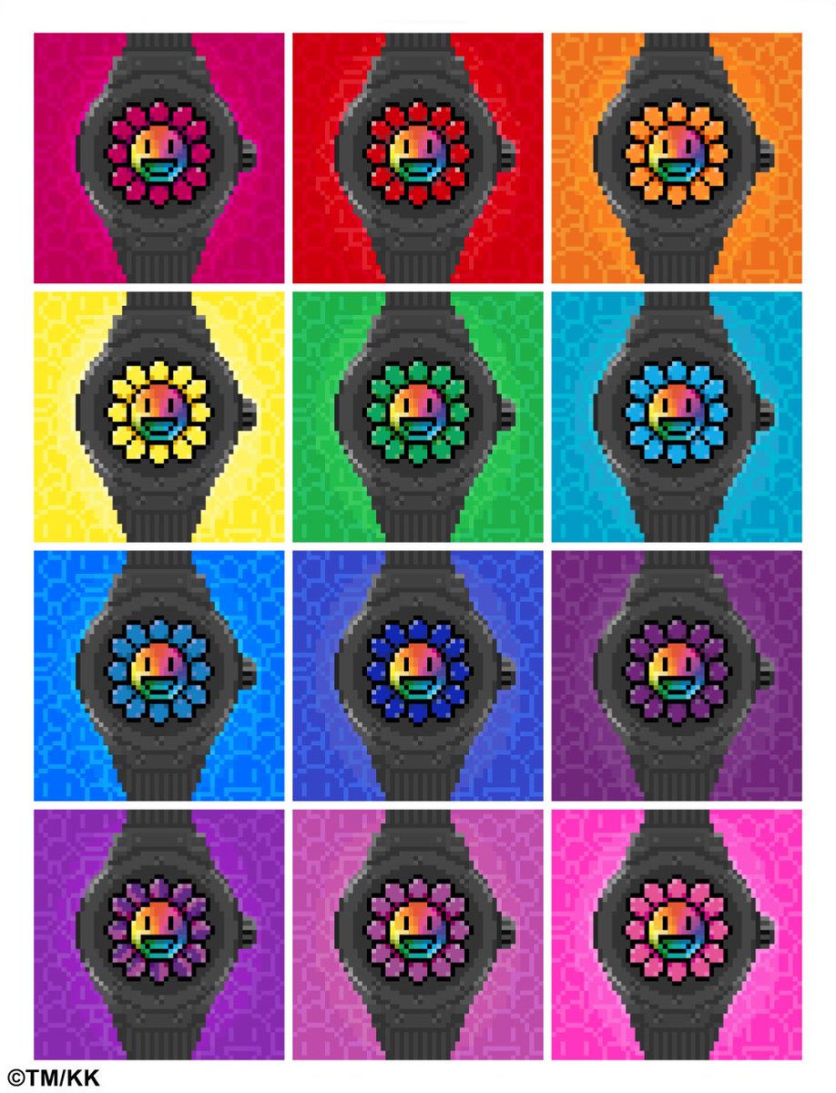 Hublot's tweet photo. Hublot and @takashipom launch a collection of 13 unique watches and 13 unique NFTs. This announcement represents a continuation of past projects, by rewarding collectors of the first NFTs through an exclusive approach. https://t.co/hWcpdg3yBv https://t.co/5eYvGNCD28