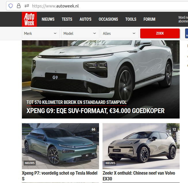 Eelze60's tweet image. Open je #Autoweek.....
Eerste 3 artikelen gaan over Chinese auto's.

Dit is gewoon de CCP met zijn werelddominantie. Economisch.
China is een schurkenstaat, boycotten dit spul!

#BoycotChina

(ik weet het, veel spul is al made in China want geen andere keus, meer)