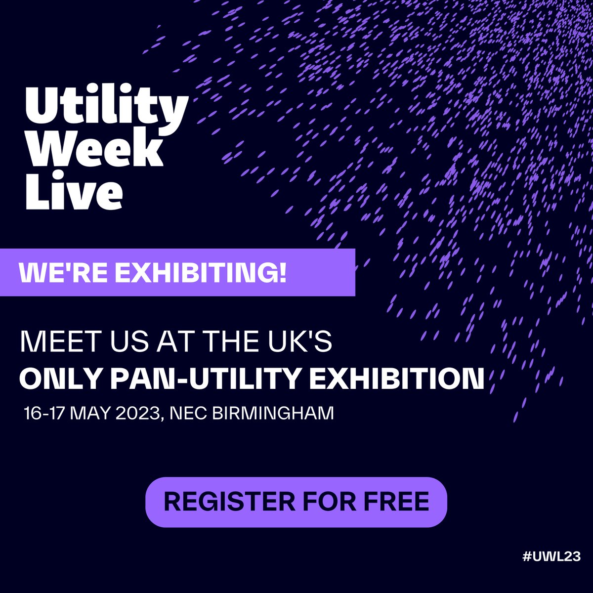 Come and see us at Utility Live, 16th &amp; 17th May -
bit.ly/UWL23invite