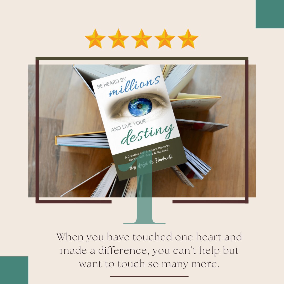 AnjelBHartwell's tweet photo. The Be Heard By Millions Solution™ can be your solution for spreading your message while at the same time creating a lifestyle that works for you. Be Heard By millions & Live Your Destiny.
Click this link to get a copy: https://t.co/mr6G1AKtX0
#virtualspeaking
#Book https://t.co/pKb8H899d2