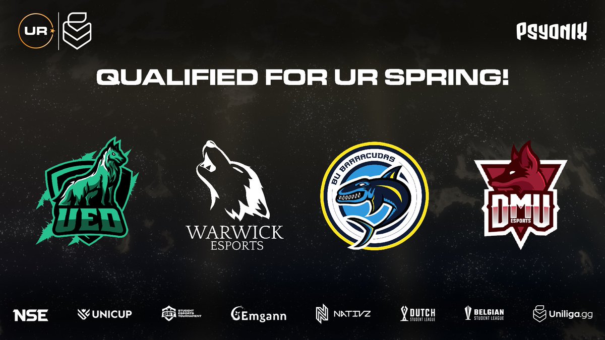 Very canine-heavy group of teams that managed to qualify through Open Qualifier #2!

Congratulations and welcome to the UR Spring main stage 🥳