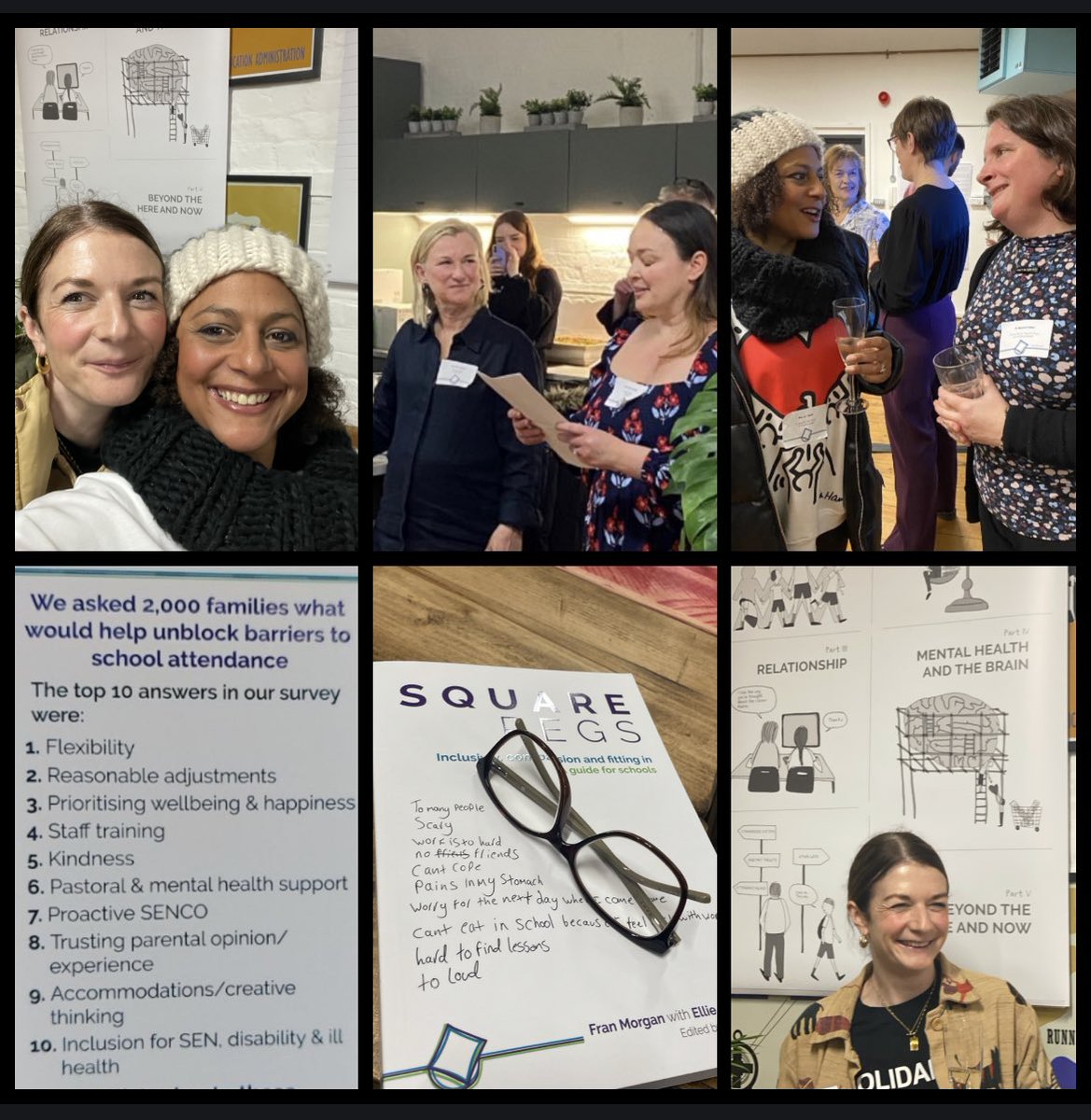 ASeatAtTheTabl4's tweet image. ✨Fab time at @teamsquarepeg book launch- a room full of so many inspiring people championing children’s experiences of a narrowing often damaging system with such drive & hope ✨#MakingaDifference #Creatingchange with @_MissingTheMark & @naomicfisher special 🙏🏾Fran Morgan❤️