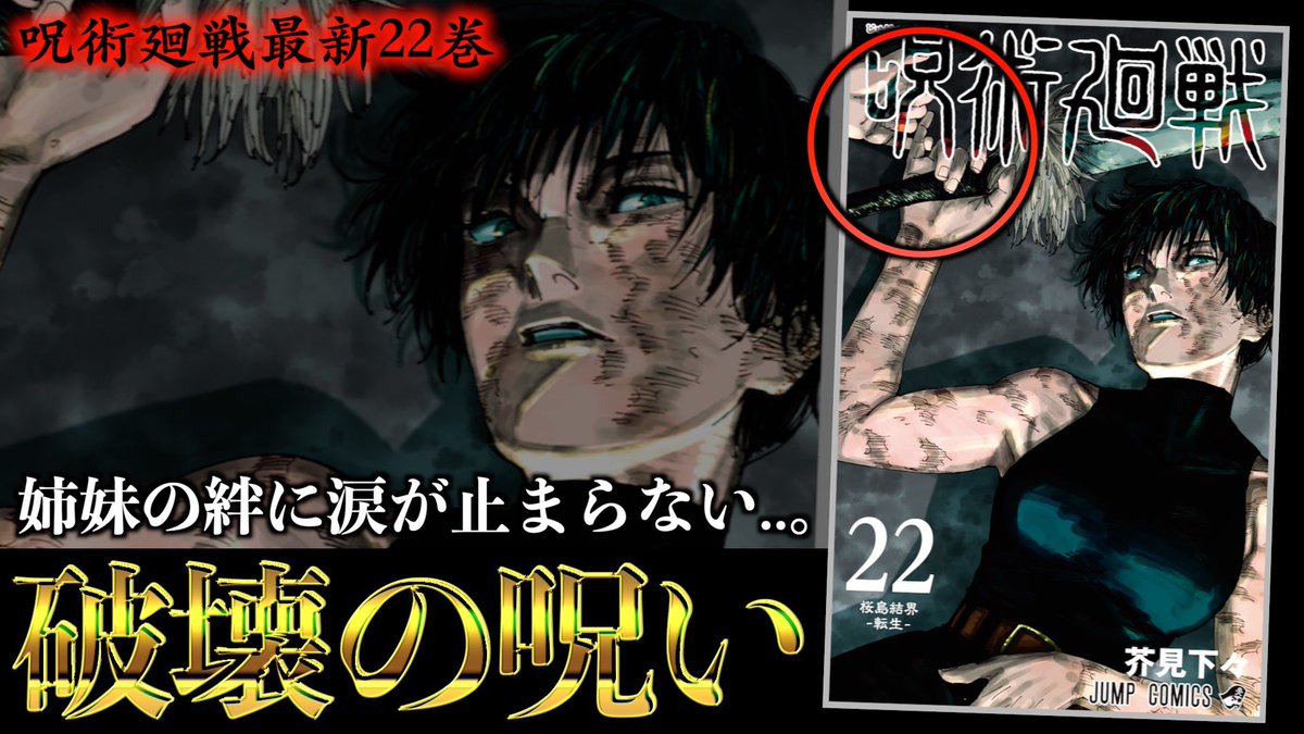 呪術廻戦】姉妹の約束..最新22巻 禪院真希＆真依のカバー表紙の「ある