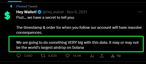 GACryptoO's tweet photo. 🥁World's largest #Airdrop on #Solana by #Heywallet #Web3 social wallet👁️👁️

👉Register your twitter account on: https://t.co/c4eoTy8lKn

@hey_wallet send 0.002 $SOL to the first 500 Retweets

Anything is possible in future 🤷‍♂️ https://t.co/IQJdkCQW6h