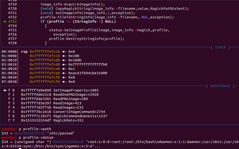 CVE-2022-44268 - a vulnerability in ImageMagick that could lead to an arbitrary file read.

PoC
metabaseq.com/imagemagick-ze…