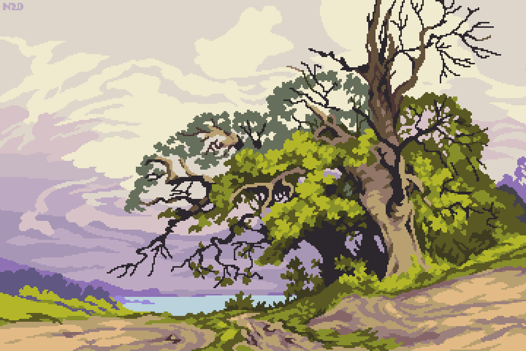 Some master studies: Ilja Repin, Ivan Shishkin and Oscar Droege 🎨
#pixelart #ドット絵