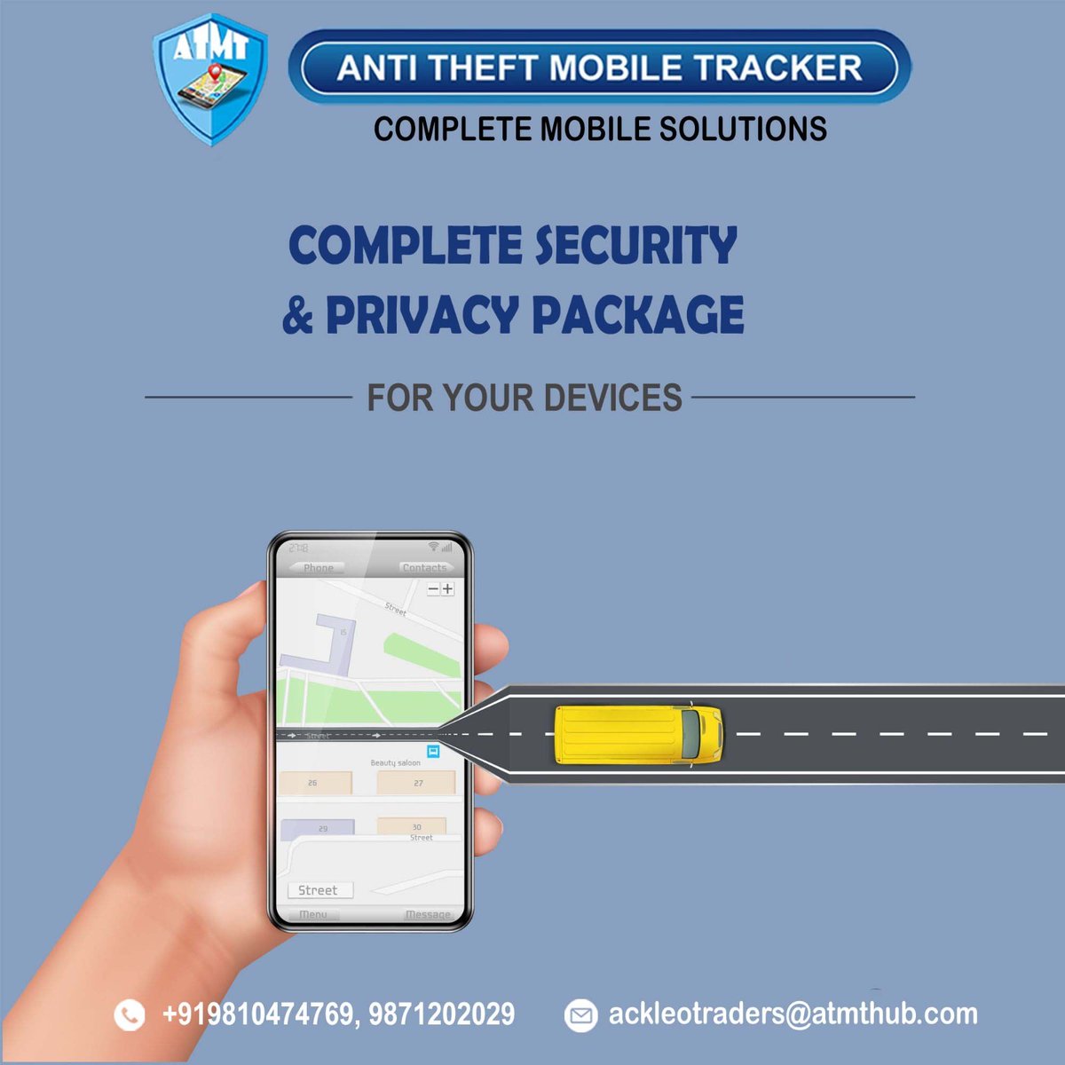 theantitheft's tweet photo. ANTI THEFT MOBILE TRACKER
COMPLETE MOBILE SOLUTIONS

COMPLETE SECURITY &amp; PRIVACY PACKAGE
FOR YOUR DEVICES

GET IT ON 
Google Play
Download on the App Store

📞Contact us : 9810474769, 9871202029

#atmt #atmtpro #safety #womensafety #antitheftsolution #safetyfirst #business https://t.co/aNvJum51tS