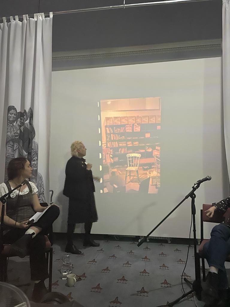 Mae_Mo55's tweet photo. Looking back with ⁦@DrAdelePatrick⁩ and ⁦@glimmerster⁩ 🔥 Another wonderful 30th event, if I do say so myself 🔥 #gwlat30 ⁦@womenslibrary⁩ https://t.co/jSOYvHLSpd