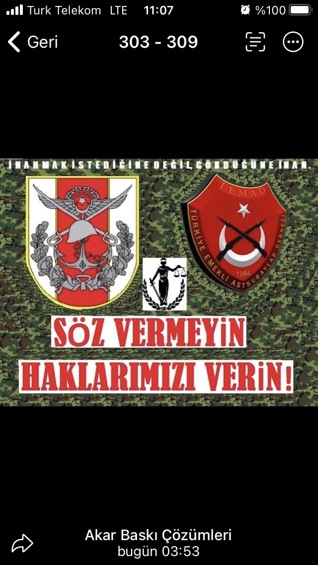 mcanbolatNCO's tweet photo. Hak verilmez alınır!#SözVerdinizTazminatHakkımız https://t.co/dz3gnvYYBh